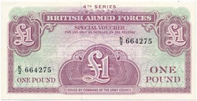 Nagy-Britannia / Katonai kiadás 1962. 1Ł 4. sorozat T:I,I- apró sarokhajlás Great Britain / British Armed Forces 1962. 1 Pound 4th seriesC:UNC,AU tiny folded corner Krause #M36