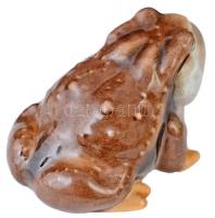 Herendi varangyos béka. Kézzel festett, jelzett, hibátlan. 7,5x5 cm