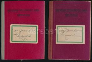 cca 1939-44 Lótenyésztéssel kapcsolatos iratok, özv. Bencs Árpádné, Zsámbok részére kiállítva, össz....