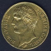 Franciaország AN 11 (1802-1804) 40Fr Au 12,9039g I.Napóleon T:3+
