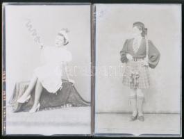 cca 1944/1948 Kiskunfélegyháza, a Marika-fotó műterem hagyatékából, 17 db vintage negatív (többsége ...