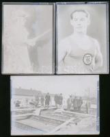 cca 1944/1948 Kiskunfélegyháza, a Marika-fotó műterem hagyatékából, 17 db vintage negatív (többsége ...