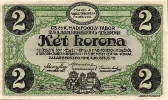 Zalaegerszeg/hadifogolytábor 1916. 2K T:II- felső szélen kis berepedés