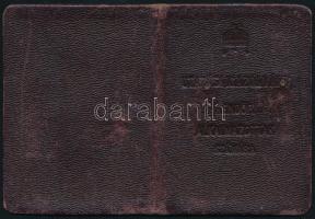 1942-46 Fényképes utazási igazolvány rendőri alkalmazottak számára, Magyar Királyi Államvasutak,  Sa...