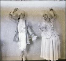 cca 1928 Mozgás-, mozdulat művészet, tánc, 10 db vintage negatív Kerny István (1879-1963) budapesti ...