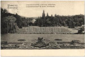 1913 Kismarton, Eisenstadt; Leopoldina templom a hercegi várkertben. Eduard Dick kiadása / Leopoldinentempel im fürstl. Schlosspark / castle park, temple