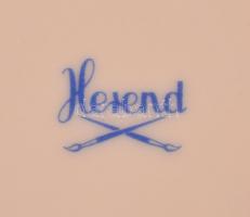 Herendi csipkebogyó mintás áttört kínáló, kézzel festett, jelzett, hibátlan. d: 22 cm, m: 8 cm