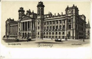 Budapest V. Igazságügyi palota, litho