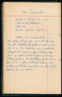 1942-47 Háztartás könyvecske és részben II. világháborús napló 1944-45-ből, a Budapesti ostromi idej...