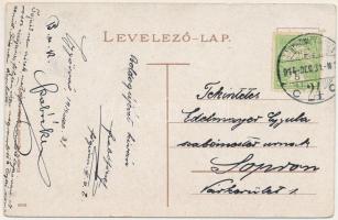 1914 Vasvár, Fő tér, Római katolikus templom, kerékpár, Fogyasztási Szövetkezet üzlete és saját kiad...