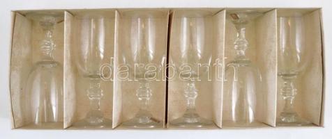 2x6 db bontatlan boros pohár eredeti dobozában