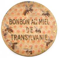 Régi Kugler Henrik utóda Gerbeaud, Bonbon Au Miel de Transylvanie, mézes-méhecskés fém bonbonos dobo...