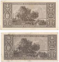 1946. 1.000.000BP kék "Emlékkiálítás Pécsett Szigetvári Csata 400. évfordulóján FEK. Gyűjtők Kl...