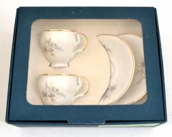 Bernadotte cseh porcelán két személyes kávés készlet eredei dobozában. Matricás, jelzett, hibátlan