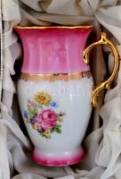 H&C.Haas & Czjzek díszváza díszdobozban. Matricás, jelzett, hibátlan. m: 12 cm