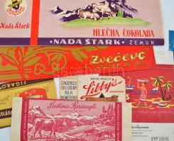 cca 1960-1970 50 db különféle külföldi csokipapír (Ritter, Manner, stb.)