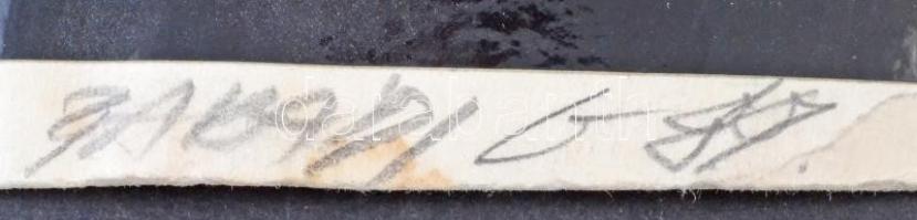 Parádi Katalin (1970-): 1989. Grafika tervek. Kollázs, papír, jelzett, 43×61 cm