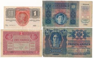 1913. 20K + 1915. 10K + 1916. 1K + 1917. 2K T:III,III- Adamo K3,K6,K11,K17