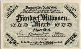 Német Birodalom/Weimari Köztársaság/Kiel DN(1923) 100.000.000M T:II+