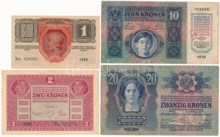 1913. 20K + 1915. 10K + 1916. 1K + 1917. 2K T:II-,III Adamo K3,K6,K11,K17