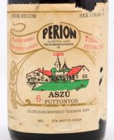 1988 6 puttonyos Tokaji Aszú, Perion Akkumulátorgyár Rt.-nek címkézve, palackozta: T and T Kft. Szer...