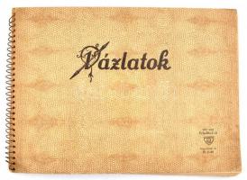 cca 1940-1970 Kb. 130 db háború utáni cigaretta és szivarka címke, nagyrészt spirálfüzetbe ragasztva...