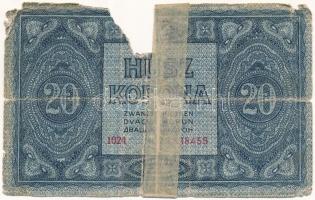 1919. július 15. 20K T:IV ragasztott, szakadt, anyaghiányos Adamo K19