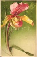 Flower. Meissner & Buch Küntlserpostkarten Serie 1428. litho