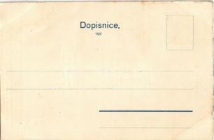 Stastny a vesely Novy rok 1900! / Czech New Year greeting card (vágott / cut)