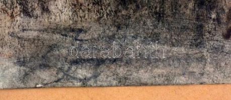 Bényi László (1909-2004): Sátrak az erdőben (Cserkész tábor?). Vegyes technika, papír, jelzett a műv...