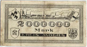 Német Birodalom/Weimari Köztársaság/Kreis Moers 1923.8.15. 2000.000M T:II/III