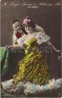 1907 M. Szoyer Ilonka és Ráthonyi Ákos (Víg özvegy). Kossak felvétele