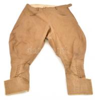 cca 1930-40 Lovagló nadrág, 3  zsebbel, ca. 52-es méret, h: 86 cm, jó állapotban