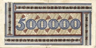 Német Birodalom/Weimari Köztársaság/Nürnberg 1923.8.11. 500.000M (3x) 2klf szériabetűvel T:II,III