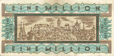 Német Birodalom/Weimari Köztársaság/Nürnberg 1923.8.11. 1000.000M T:II