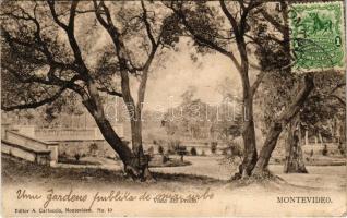 1908 Montevideo, Vista del Prado / park. Editor A. Carluccio No. 10. (EK)