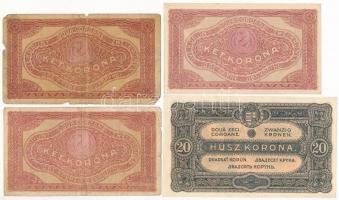 1920. 2K "2aa" (3x) + 20K sorszámok közt pont T:II-III- Adamo K7,K21h