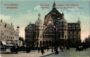 Antwerp, Anvers, Antwerpen; Gare Centrale / railway station, street view