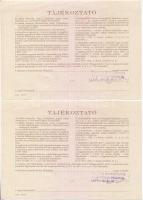 Budapest 1991. "Országos Kárrendezési és Kárpótlási Hivatal" kárpótlási jegye 1000Ft-ról (...