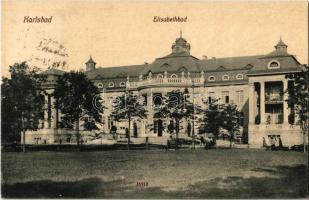 1913 Karlovy Vary, Karlsbad; Elisabethbad / spa, bath. Originaldruck Reinicke & Rubin