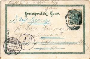 1901 Gries-San Quirino, Gries-Quirein (Bolzano, Bozen; Südtirol); Gries-Bozen mit dem Rosengarten (c...