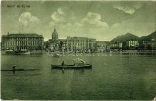 1923 Como, Lake Como with rowing boats (EK)