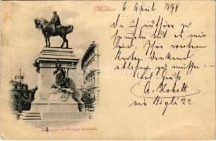 1898 Milano, Milan; Monumento a Giuseppe Garibaldi / monument, statue (fl)