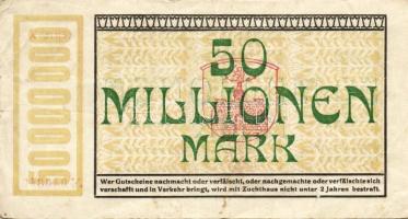 Német Birodalom/Weimari Köztársaság/Pirmasens 1923.9.18. 50.000.000M T:III