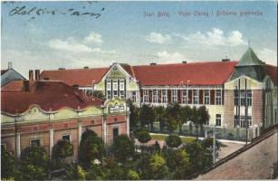1937 Óbecse, Stari Becej; Vojni Okrug i Drzavna gimnazija / Katonai körzet és Állami gimnázium / military district, high school