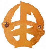 ~1970-1980. "1 millió 250 ezer kilométer balesetmentesen" zománcozott fém autójelvény T:2