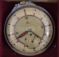 15 darabos, különféle márkájú zsebóra gyűjtemény, közte Enigma, Haller, Sigma. Tárolódobozban, valam...