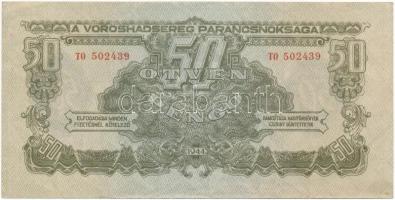 1944. 50P " A Vöröshadsereg Parancsnoksága" T:II- Adamo P46