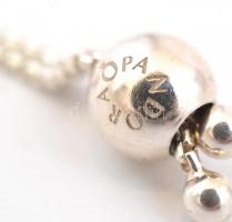 Ezüst(Ag) apró kövekkel díszített karkötő, állítható hosszúság, jelzett, max. h: 19 cm, bruttó: 4,1 ...