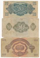 1944. 1P + 2P + 5P + 10P + 20P + 50P + 100P " A Vöröshadsereg Parancsnoksága" T:III-,IV ra...